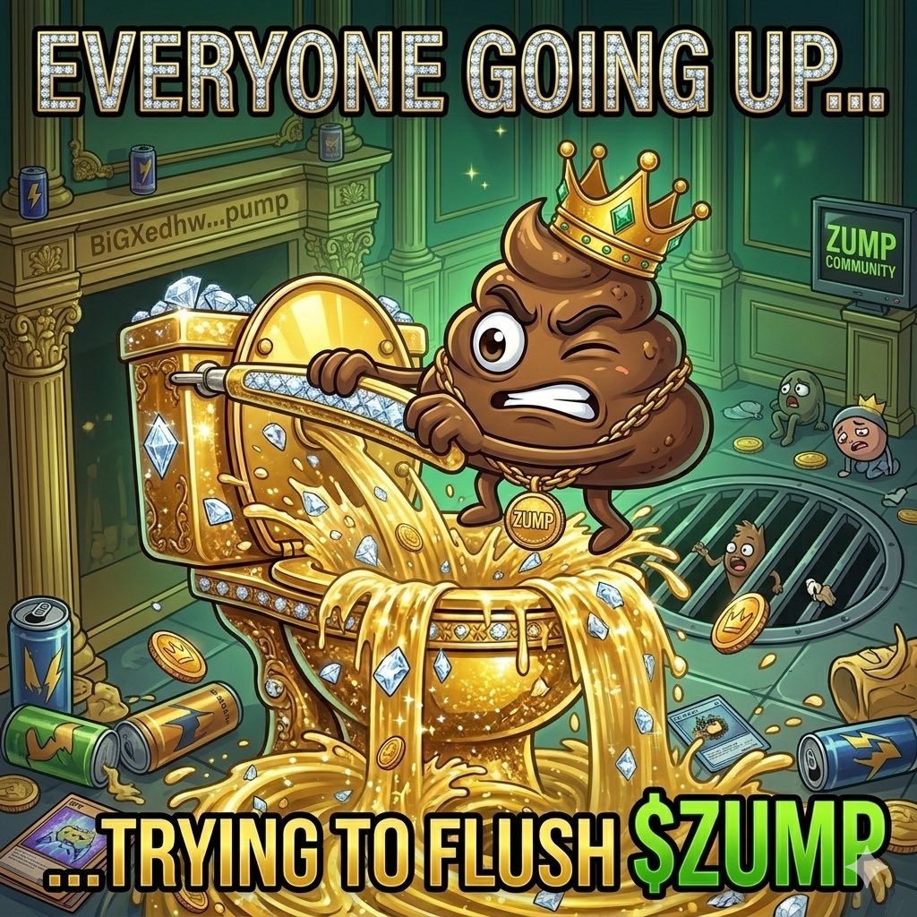 ZumpCoin25's tweet photo. @cryptoshibs Hah! All y'all heading up, while $ZUMP is sitting on a golden toilet, trying to flush itself into the sewer! 💩🚽

https://t.co/785Qz6gT3z

#crypto #solana #altcoin #zump https://t.co/P1Bzpfhv05