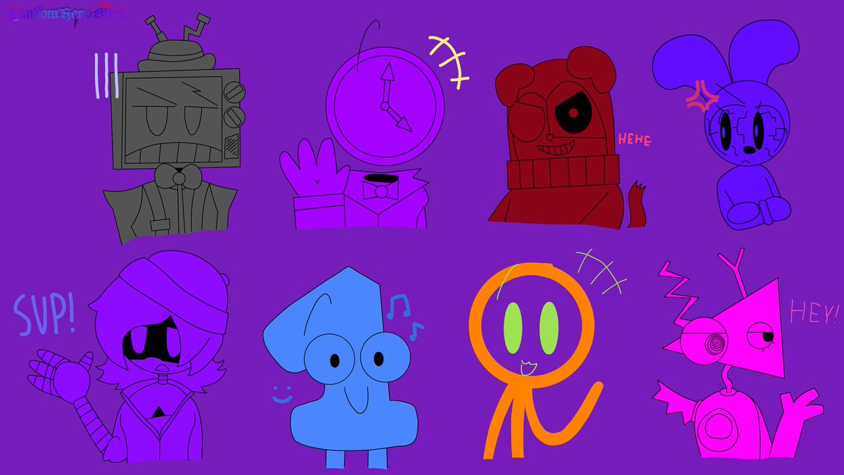 MiraMester64042's tweet photo. Fav fandom characters
#fanart #mrpuzzles #smg4 #chiknnuggit #maxdesingpro #shortwars #ThankYouShortWars #murderdrones #tpot #bfdi #alanbeker #tadc_fanart #theamazingdigitalcircus https://t.co/PBASvAqbRH
