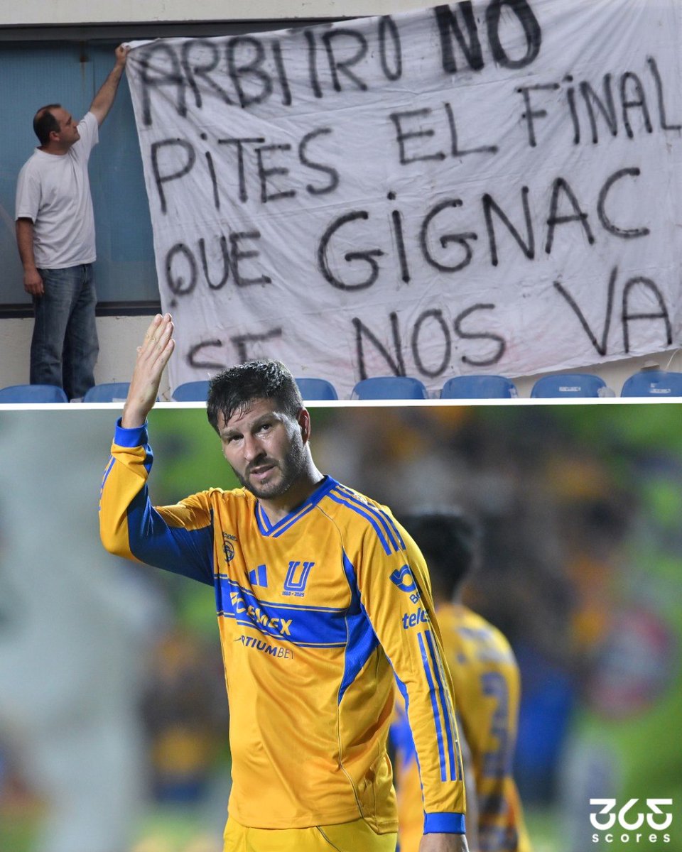 365scoresMX's tweet photo. ¡ÁRBITRO NO PITES EL FINAL QUE SE NOS VA! 😭

Se viene el ÚLTIMO partido de André-Pierre Gignac (40) 🇫🇷 defendiendo la camiseta de los Tigres 🐯

Se termina una historia bellísima que comenzó en 2015 y cambió la historia del club regiomontano 🌋

📌 Se despide con 248 GOLES (12 en Clásicos Regios), 5⃣ Ligas MX, 1⃣ Concachampions y subcampeonatos de Libertadores y Mundial de Clubes 🏆🤯

¿El MEJOR EXTRANJERO en la historia de la Liga MX? 👇🤔