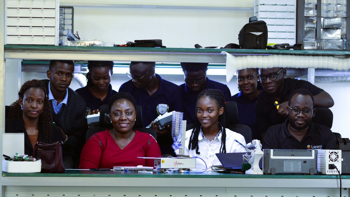 Lweraelectrics's tweet image. We’ve kicked off a 2-day IoT Hackathon at @Lwera Electronics &amp;amp; Semiconductors with students from @seetauniversity , led by Dr. @LillianTamale .

Projects underway:
🔹 Smart Alarm
🔹 Pet Feeder
🔹 Agri Leaf Monitoring
Building, refining, and innovating together.
#IoT #Hackathon