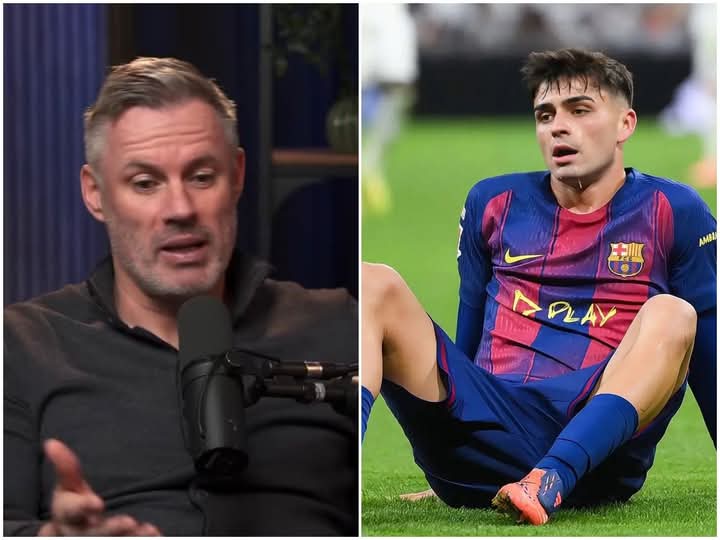 🚨🗣️ Jamie Carragher on Pedri since the Atlético Madrid match, his edge and rhythm have disappeared, calls out Hansi flick: 

“I don’t think people want to hear this, especially in Barcelona circles, but what I’m seeing from Pedri since he came back isn’t the same player. Ever