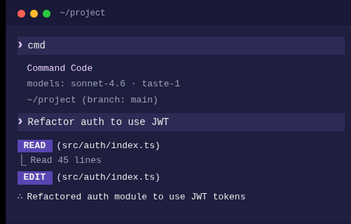 Command Code Ai Your AI coding agent finally learns how you code. Command Code is a ...