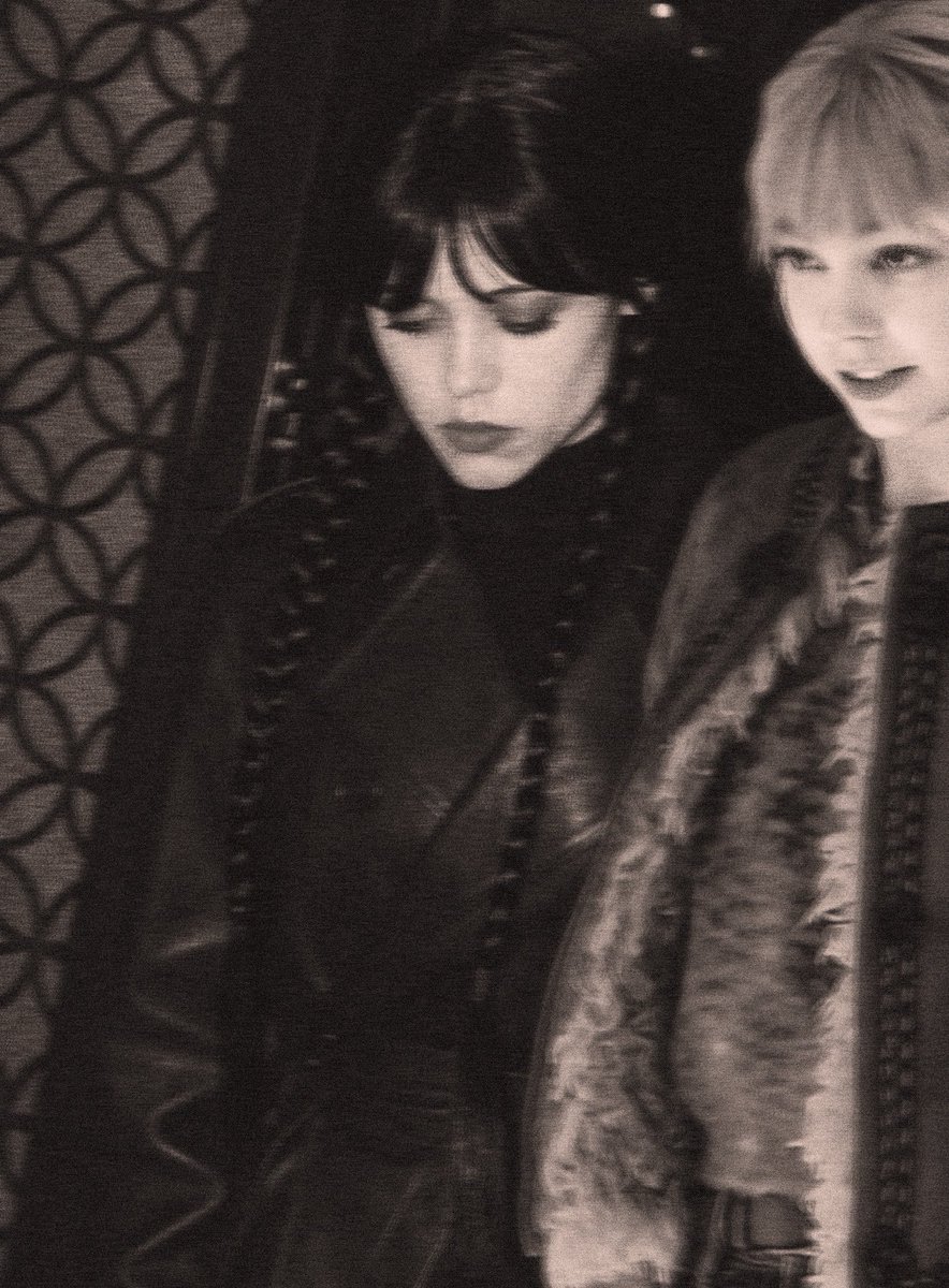 wensadms's tweet photo. Wednesday Addams and Enid Sinclair spark dating rumors as they’re seen together in Paris https://t.co/csJD32LLio