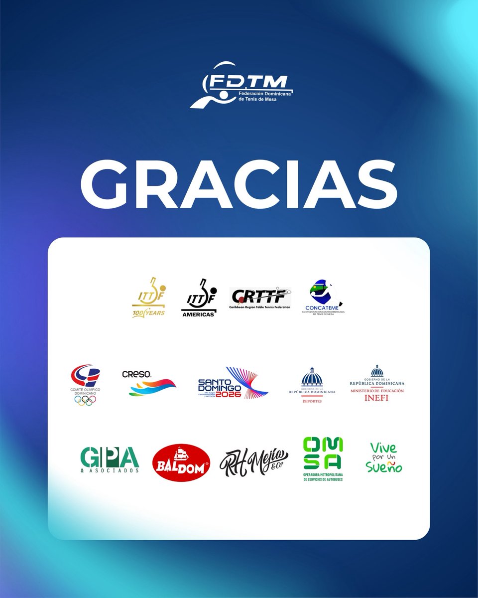 fedoteme's tweet photo. Expresamos nuestro más sincero agradecimiento a cada uno de nuestros patrocinadores por su valioso respaldo y confianza en la realización de estos tres importantes eventos. https://t.co/6JtAMjhMQt