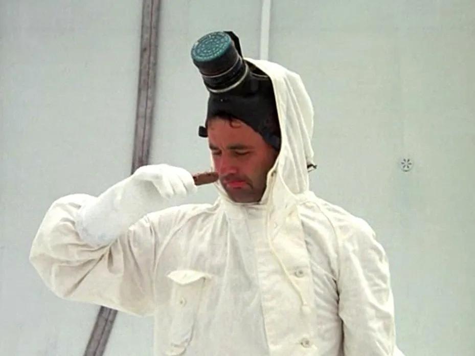 iamjoshbloom's tweet photo. Here's the dude in DC finishing Donald Trump's renovation of the Reflecting Pool. https://t.co/QZ0HkAfKxQ