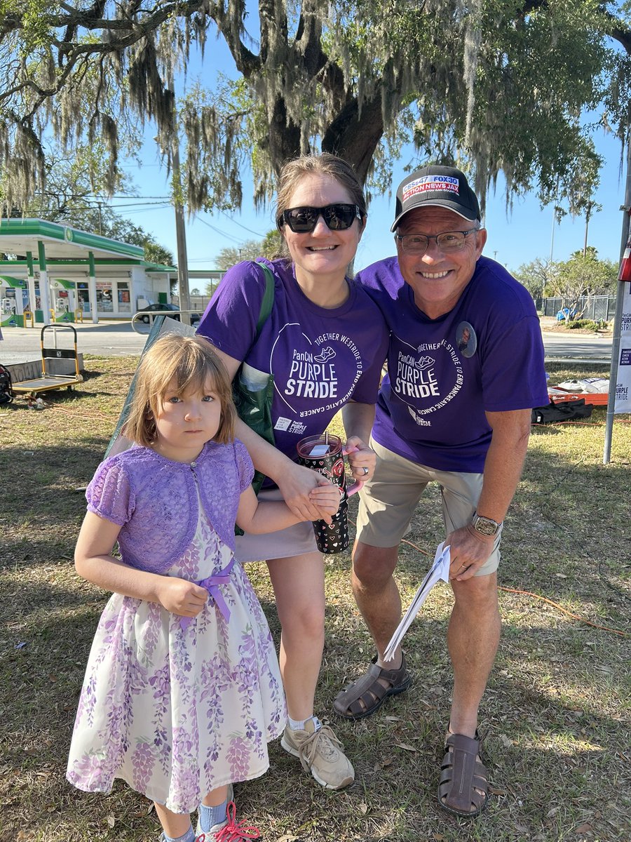 MikeFirstAlert's tweet photo. #firstalertwx A successful PurpleSride in Jacksonville. Nearing $150,000 for pancreatic cancer… free, personalized support to anyone affected through the PanCan patient services program. Team “Connie Real Fine” is in memory of mom: https://t.co/4FuLA06Ech @PanCAN @ActionNewsJax https://t.co/Lt0noR3hvG