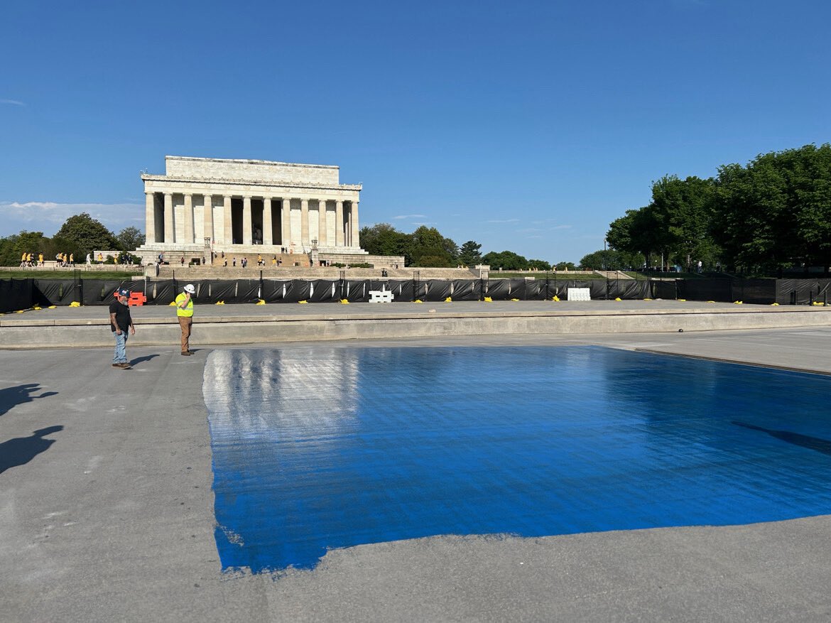 President Trump has been in real estate for 60+ years. 

Trump posts a rendering showing what the pool will look like after the millions he spent refurbishing it. 

Yesterday, Trump posted what the pool currently looks like. 

TDS really breaks people’s brains