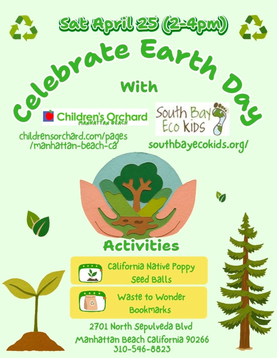 COMB_2701's tweet image. SATURDAY FREE EVENT FOR KIDS...South Bay Eco Kids will be at the Orchard to make and take home projects. All ages invited..

#manhattanbeachmoms #toddleractivitiesathome

#toddleractivities #lamomsrock #childrensthrift

#kidsresale #hermosabeachmoms

#hawthornemoms #newmoms...