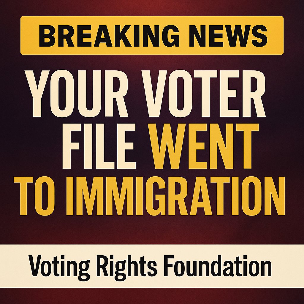 YOUR VOTER FILE / WENT TO IMMIGRATION

Federal emails show DOJ planned to cross-reference voter data with immigration enforcement databases from the start — while telling courts it only wanted the data for voter registration compliance. Multiple courts have already rejected DOJ's