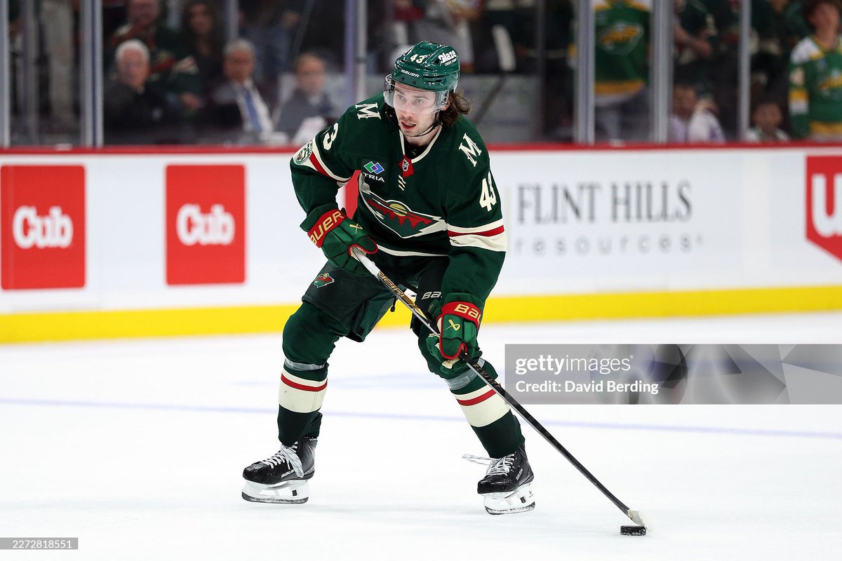 hughessdaily's tweet image. 📸| Quinn Hughes playing against the Dallas Stars for their third game of the playoffs. ( April 23rd , 2026 ) credits to gettyimages @mnwild #quinnhughes #nhl #hockey #minnesotawild #mnwild #nhlplayoffs