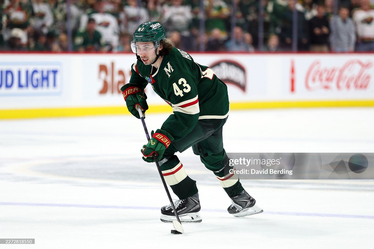 hughessdaily's tweet image. 📸| Quinn Hughes playing against the Dallas Stars for their third game of the playoffs. ( April 23rd , 2026 ) credits to gettyimages @mnwild #quinnhughes #nhl #hockey #minnesotawild #mnwild #nhlplayoffs
