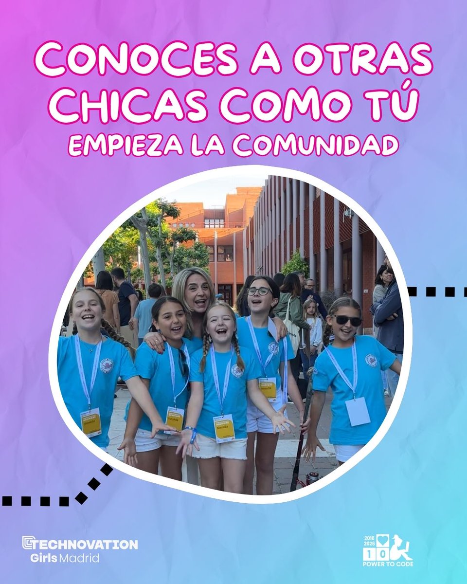 TechnovationMad's tweet image. 💜✨ Tu camino no termina aquí

Technovation no es el final: es el comienzo 🚀
Aprendes, creas y conectas… y luego llegan nuevas oportunidades en Alumnae.

Porque si participas, formas parte de algo que sigue creciendo contigo 💫
#TechnovationGirlsMadrid #GirlsInTech #STEM