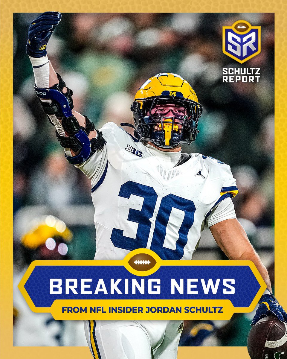 Schultz_Report's tweet image. Pick is in: #Lions drafting Michigan LB Jimmy Rolder, per sources.

Rolder stays in Michigan.
