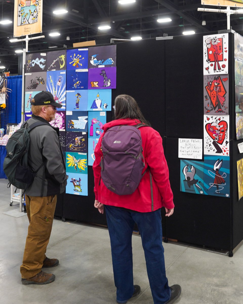 Calgaryexpo's tweet image. As you shop your way through the weekend, be sure to show some love to a few of the exhibitors who’ve been with us since day one:

Toy Traders — 124
Chop Shop Goods — 240, 736
Rawry and Pohly — 338, 1329
Only Posters — 1328
Tubbz — 640, 642
Comic Book Frontier — 234

#Calgary