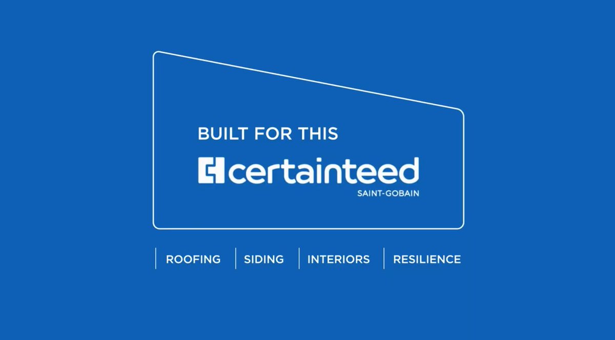 RoofCoffeeShop's tweet image. From hail storms and high‑speed winds to relentless heat and driving rain, Solutions engineered for resilience, performance, and long‑term protection

#CertainTeedRoofing is built for more. Built for resiliency, built for you, Built for this
youtube.com/watch?v=z8HKu-…