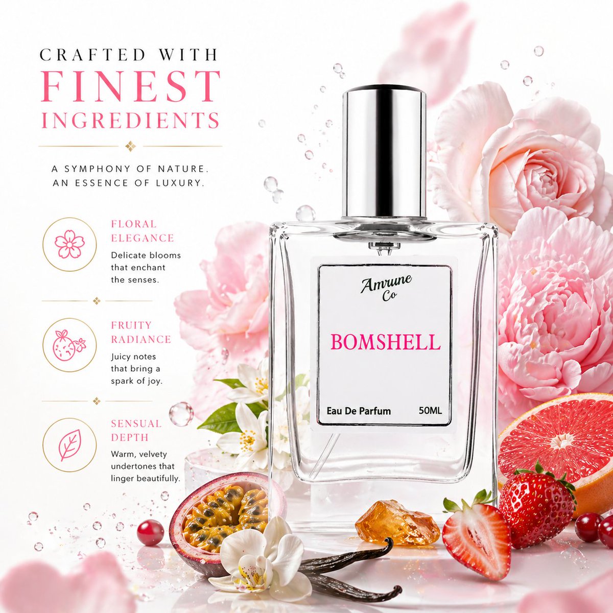 AmruneCo's tweet photo. BOMSHELL by Amrune Co

Unforgettable. Effortless. You.

Crafted for the modern woman who doesn’t just wear a fragrance — she becomes it.

“Something special, just for you."
Discover it here: https://t.co/84SdBQnzwd

#amruneco #Bombshell #luxuryfragrance #perfumeindia https://t.co/oiJF9OEMmH