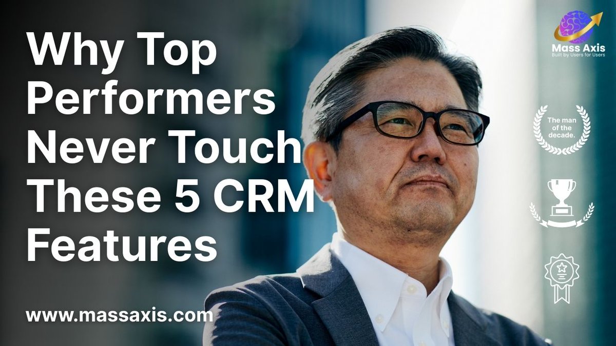MassAxis2024's tweet image. Why Top Performers Never Touch These 5 CRM Features Find out here: massaxis.com/blog/top-perfo… #SalesPerformance #TopSalesReps #B2BSales #SalesExcellence #SalesTips