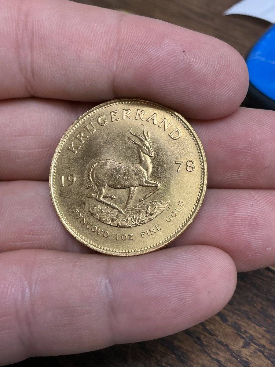 HeritageGold's tweet image. We just got a 1 Troy Oz Gold South Africa Krugerrand and American Gold Eagle! #goldstacking #goldcoins #rarecoins #coins #coins💰