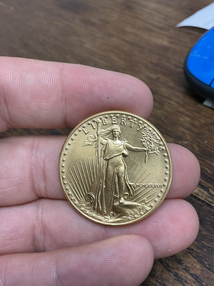 HeritageGold's tweet image. We just got a 1 Troy Oz Gold South Africa Krugerrand and American Gold Eagle! #goldstacking #goldcoins #rarecoins #coins #coins💰