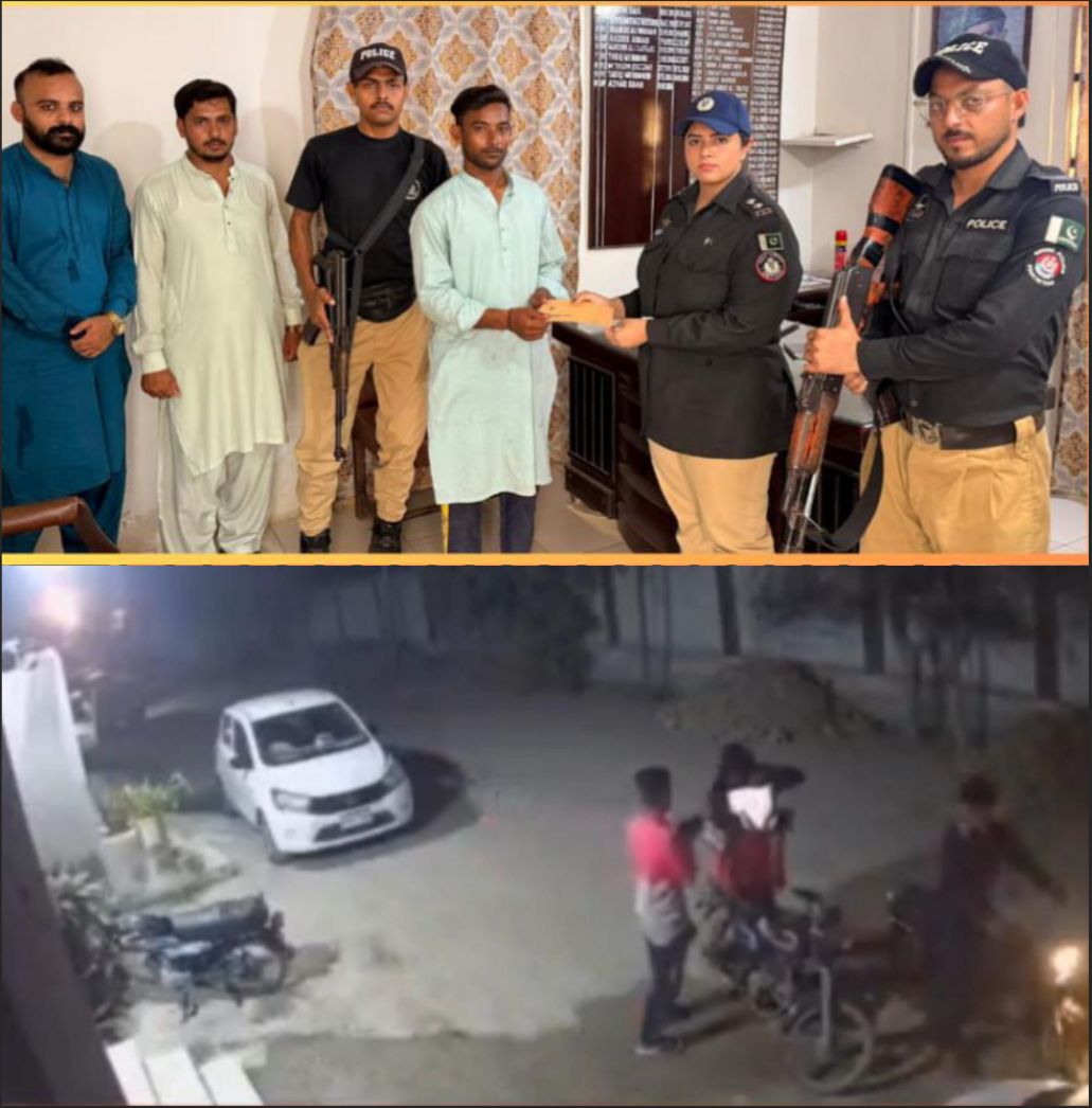 SindhPoliceDMC's tweet image. ایس ایس پی ایسٹ کی ہدایت پر اے ایس پی ندا جنید نے ڈکیتی کے متاثرہ ڈیلیوری بوائے کو چھینی گئی رقم واپس کر دی۔
شہریوں کے تحفظ اور اعتماد کی بحالی، سندھ پولیس کی اولین ترجیح۔
#Karachi #SindhPolice #PublicSafety #CommunityPolicing #TrustRestored