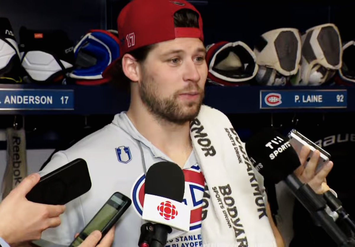 HabsOnReddit's tweet photo. Reporter: “Are you getting sick and tired of Scott Sabourin yet?”

Josh Anderson: “I didn’t even notice him tonight. I didn’t see him on the ice pretty much…” https://t.co/j0PMD9lghC