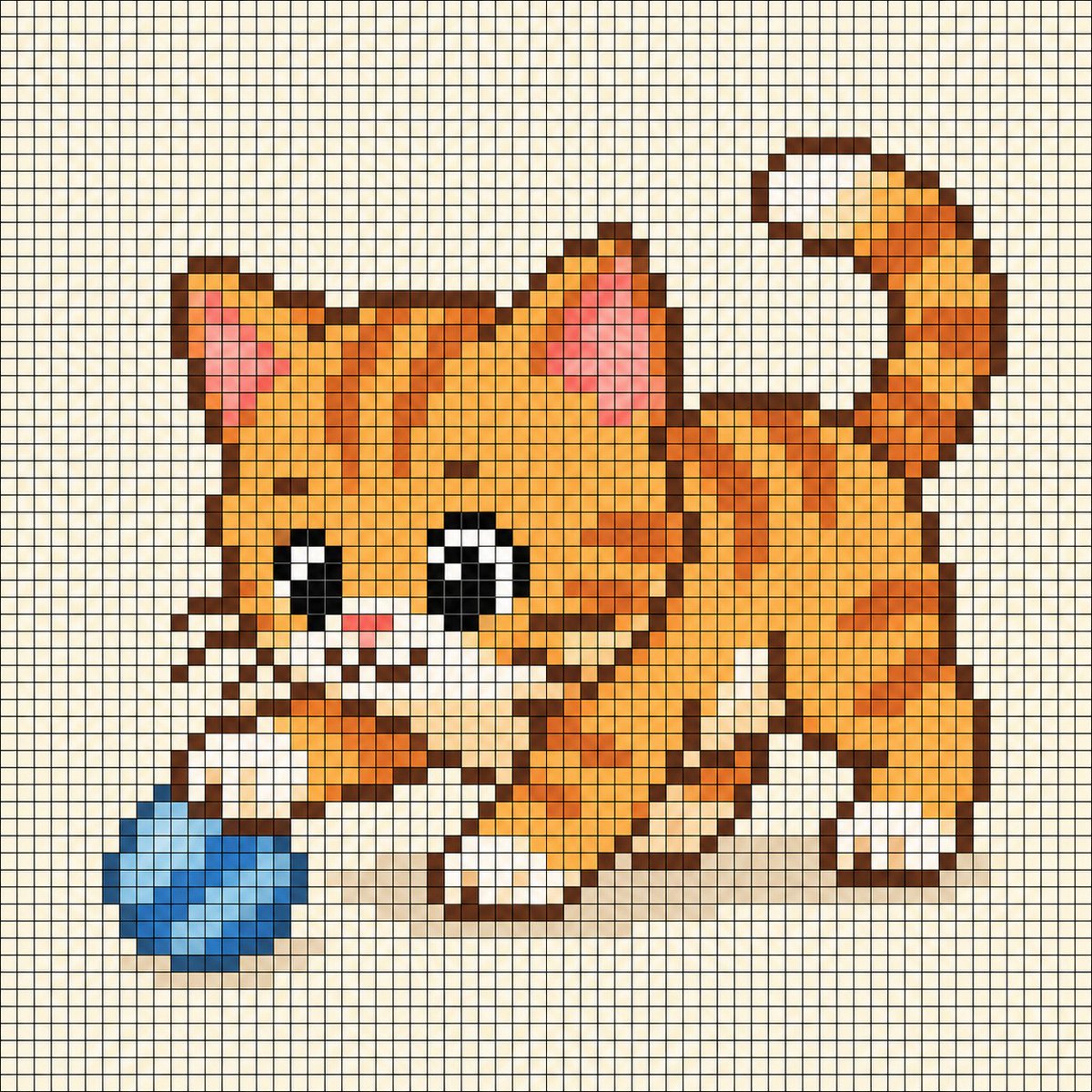 ahtoshkaa's tweet photo. How to make Pixel art using Codex and V2.
1. Create white image with black 64x64 grid using Python.
2. Use V2 in ChatGPT to create an image over this grid.
3. Remove the grid using python and create an actual 64x64 pixel image.

Last image is how it looks like in Photoshop. https://t.co/Jn6FJPMaad