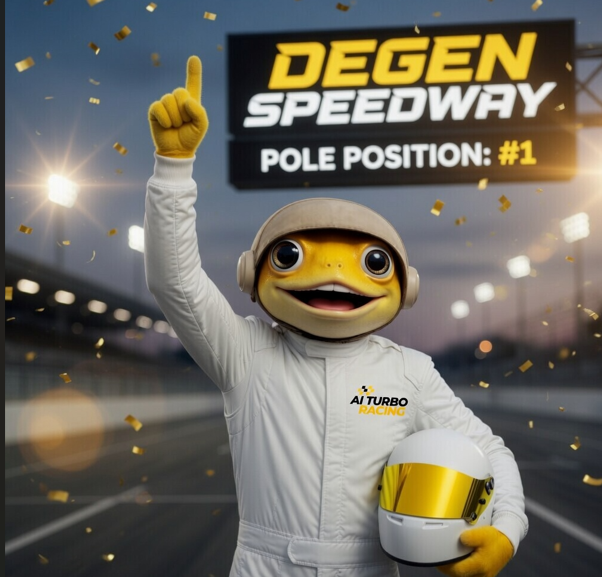 MemeGrandPrix's tweet photo. 🏆 POLE POSITION 🏆
🤖 $TURBO — AI Turbo Racing
1:19.724
The 4.8 rated car is starting on POLE at Degen Speedway.
Nobody predicted this. NOBODY.
Overall rating 4.8. Grid position P1.
This is why you race. 🏁
#MemeGP $MEMEGP
$DOGE $PEPE $FLOKI $BONK $SHIB $TURBO $PENGU $WIF $BRETT $MOG
