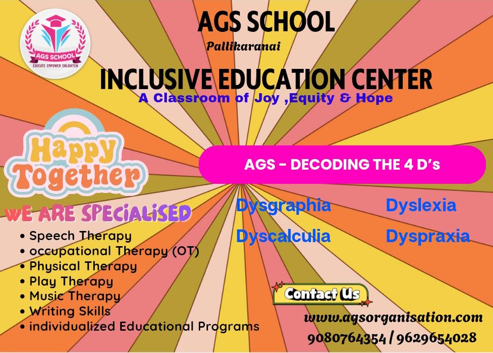 agseducation's tweet image. "Where everyone belongs! 🌟 Our inclusive classes are designed to support every student's success. #InclusiveEducation #Belonging #AGSSCHOOL #pallikaranai #admissionsopen