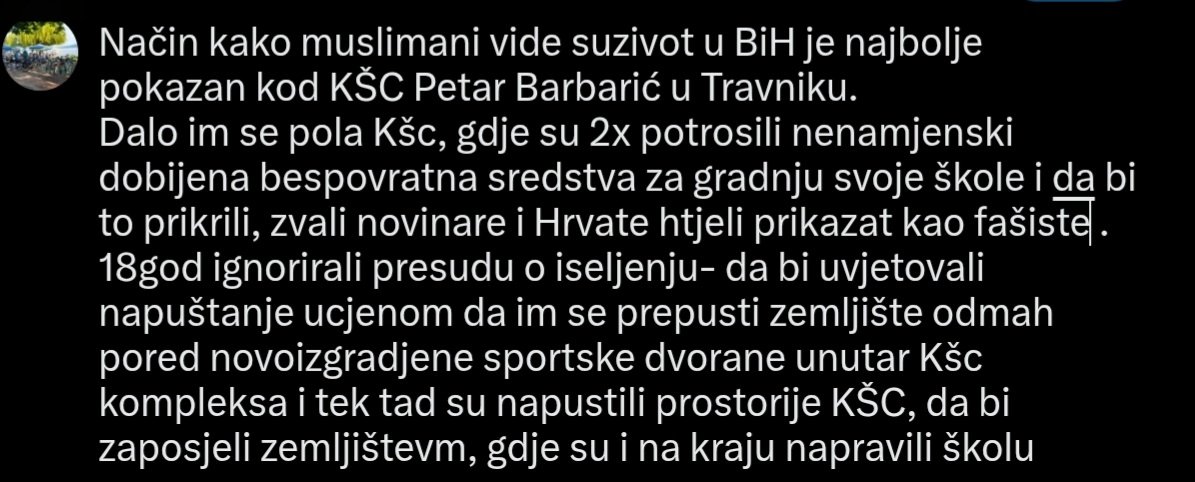 Flyaway16188676's tweet photo. @Vojkovic Suživot na muslimanski način,sve nakon rata
1.likvidacija policajaca u Travniku 
2.Likvidacija Leutara
3.pripremali atentat na Papu
4.bomba u Fis Vitez 
5.likvidacija obitelji Anđelić na Badnjicu
6.ubili i svog,koji je htio otkrit gdje su posmrtni ostatci pobijenih Hrvata Bugojna https://t.co/HfGHgSISGp