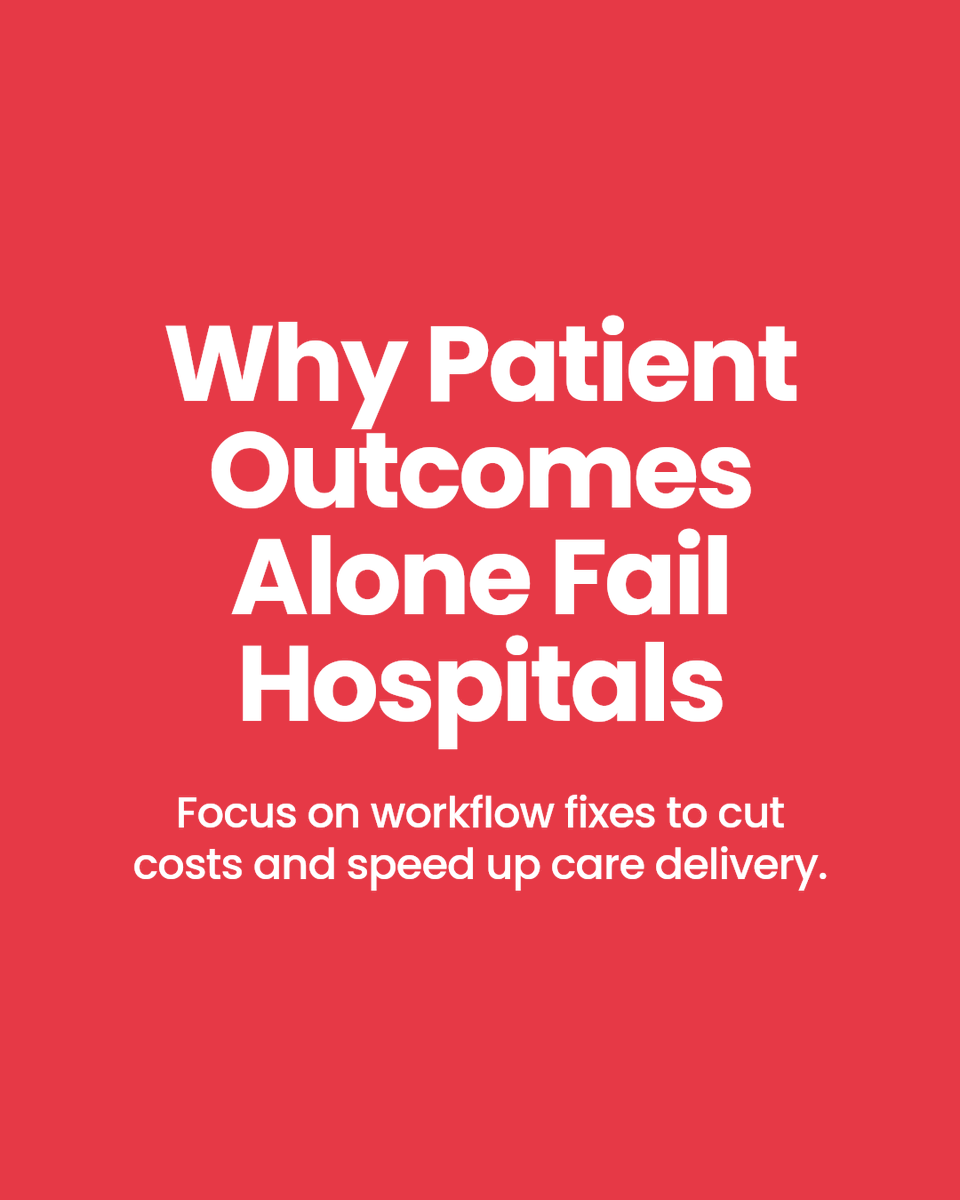 qualitycoachco's tweet image. Are hospitals missing the real cause of inefficiency? Measuring only patient outcomes misses critical workflow issues that slow care and increase costs. Fixing processes reveals where true improvements lie. #LeadershipExcellence #HealthcareTransformation #HealthcareLeadership