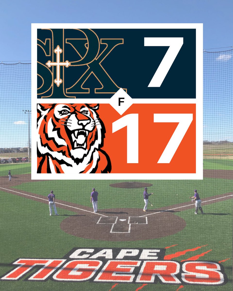 RynoWink24's tweet photo. @ctTIGERBASEBALL wins big again this morning over St. Pius X. @JathanSpain went 3 for 3 and hit home run number 6 on the year. The Tigers will play again this afternoon at 4:30 against Clayton @Exit99Sports @STLhssports @PrepBaseballMO @LukeRandleTV @kfvssports @missouri_sports https://t.co/r0R5uidTnW