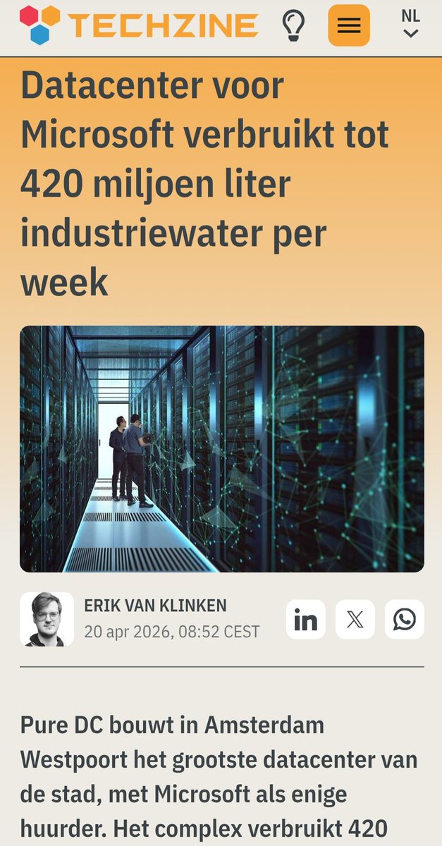 top_grafisch's tweet image. #Datacenters 
slurpen niet alleen je water op, maar ook je energie, je #privacy en daarmee je #vrijheid.
En dat alles ten laste en tot schade van de belastingbetaler. 

x.com/i/status/20476…

Draad 1 t/m 17 ↕️🧵