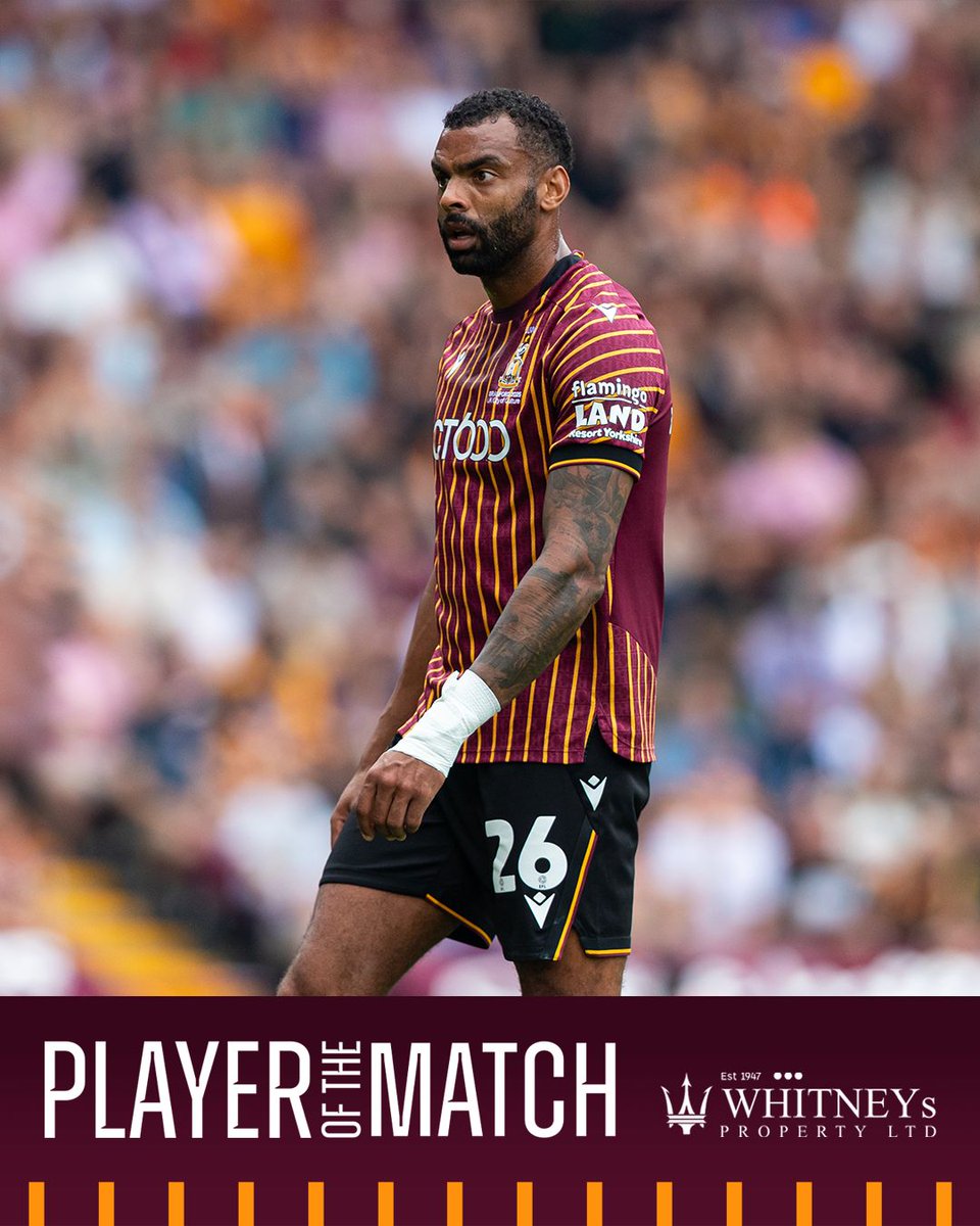officialbantams's tweet image. Another solid performance from this man! 🧱

Curtis Tilt is your @Whitneys1947 Player of the Match. 👏

#BCAFC | #BRAvBOL