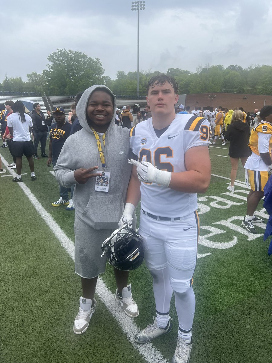 BraylenBillings's tweet photo. I had a excellent time today @ETSUFootball ,thanks for the opportunity.
@CoachDaniels06 
@RecruitNE_GA 
@charleswoodard0 
@_getlikealex https://t.co/aVZIoMhajN