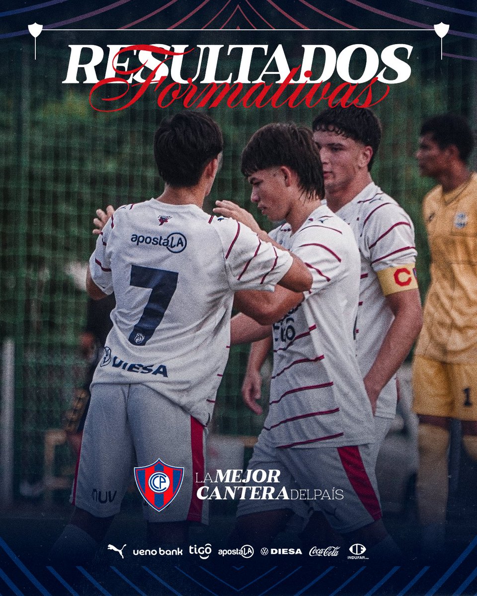 CanteraCCP's tweet photo. #FormativasCCP 🔵🔴

Resultados de Cerro Porteño 🆚 Sportivo Trinidense, por la Fecha 9 del Torneo Anual @FormativasAPF 2026 🌪⚽

#LaMejorCanteraDelPaís 💎 https://t.co/zZmWazSZrs