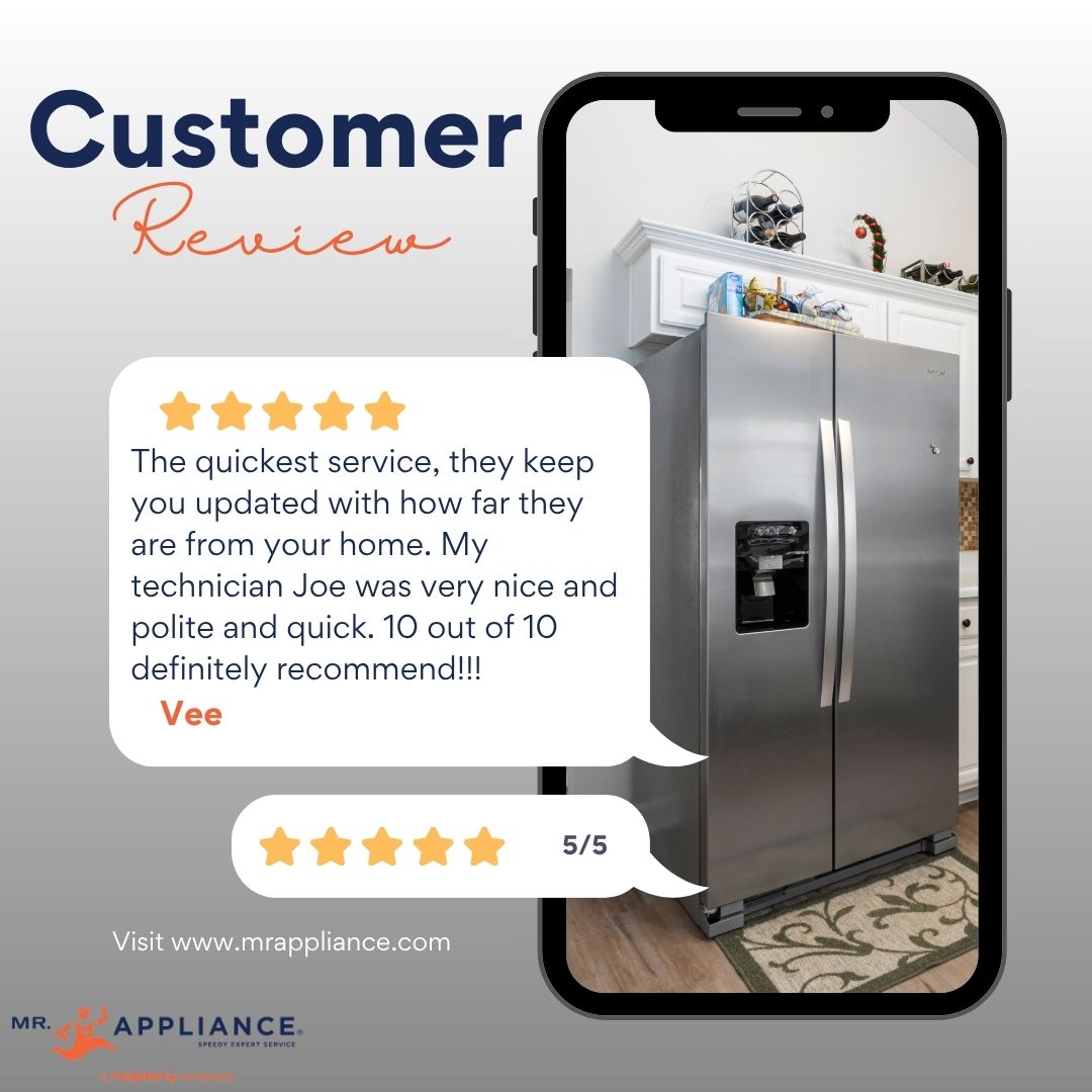 themrappliance's tweet image. "10 out of 10 definitely recommend!!!" ⭐⭐⭐⭐⭐ Punctual. Communicative. Professional. Reviews like this remind us exactly why we do what we do. We read every one. Thank you, Vee. 🙌🔧 #MrAppliance #5Stars #CustomerReview #ApplianceRepair