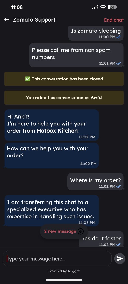 msPatriot6's tweet image. @zomatocare @zomato @blinkitcares @letsblinkit 
Scam happening as always on zomato 

Ordered and no support is there

Ban and boycott zomato 

Switch to toing as @Swiggy understands customer price value 

#Scam #Fraud #india #zomato #swiggy