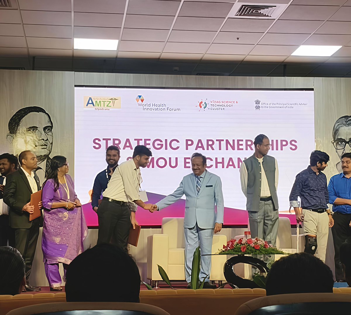 GeoPathos's tweet photo. As part of this achievement, we successfully signed the Letter of Intent (LOI) at AMTZ in the esteemed presence of @drharshvardhan , Former Union Health Minister of India.
Our project has been selected under the Executive Technology category, https://t.co/A8NyGyJXBR