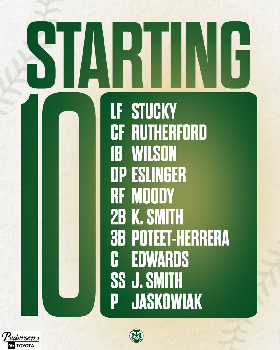 CSUSoftball's tweet image. 𝐆𝐀𝐌𝐄 4⃣7⃣ 𝐒𝐓𝐀𝐑𝐓𝐄𝐑𝐒    
at Utah State      

#Relentless x #CSURams