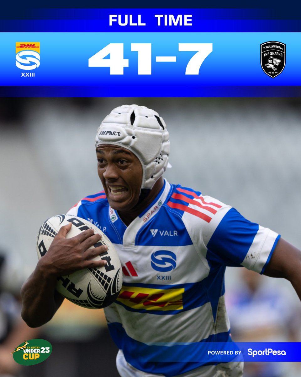 THESTORMERS's tweet image. A dominant performance from DHL Stormers XXIII as they ran in seven tries to take a full five points in the coastal clash at DHL Stadium. #inittogether