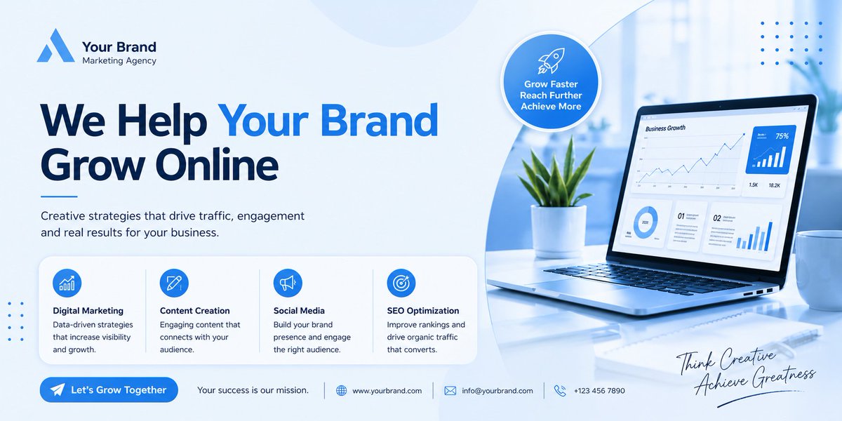 Hanjala216362's tweet image. We help you grow online with powerful digital marketing strategies that bring real results — more traffic, more engagement, more success.

Let’s build your brand together 💙

#DigitalMarketing #BrandGrowth #OnlineBusiness #MarketingAgency #GrowOnline #SuccessMindset