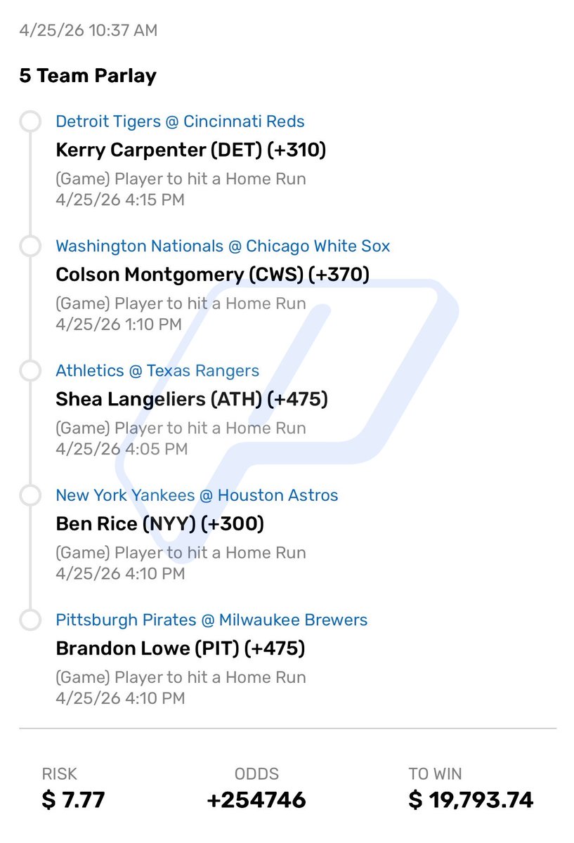 Parlay Pusher tweet media