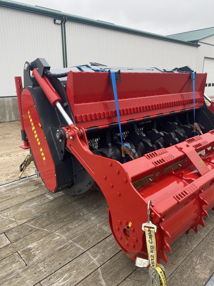 HauptTLM's tweet photo. Project for this coming week… in field paint removal. 😬.  Looking forward to our new Seppi subsoil mulcher.  Stay tuned for more from #HauptTLM in #ontag preparing for #plant26 https://t.co/DoTEYIw9jo