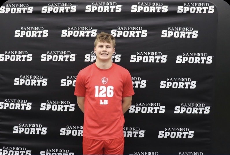 Beau_Koerner's tweet photo. Thankful to be announced top performer at @sanford_fb combine Here are my following results

4.74 40yd - #1 among Lbs
1.64 10yd -  #1 among Lbs
9’11 Broad - #1 among Lbs
4.42 Pro   - T-1 among Lbs
32 in Vert - T-2 among Lbs
@CoachFinley_ @CoachBKirch @CoachBusekist @EricStruck https://t.co/3repJgyPYS