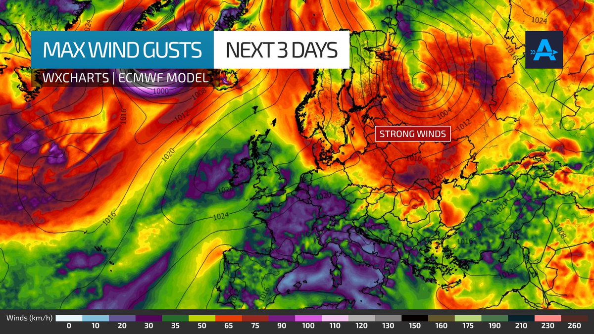 WeatherActionEU's tweet image. ❄️WINTER'S LAST HURRAH?
Over the next few days Eastern Europe will be getting impacted by a low pressure area. Not only will it potentially bring storm force gusts in places, but some snow and sleet also. Blizzard conditions are possible in Russia. #europe #weather #snow