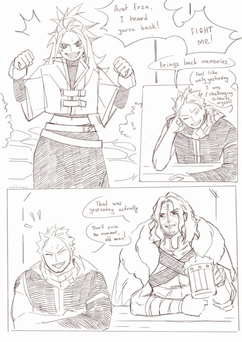 in my headcanon nasha admires erza