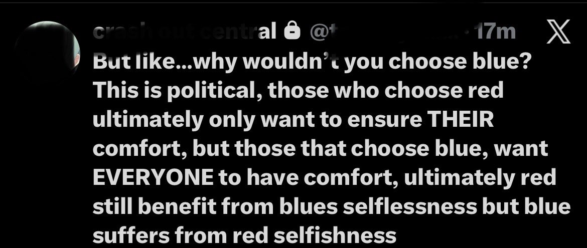 Taking this off priv. Also, Funny how red is complaining that blue is winning, even though technically they are still surviving?