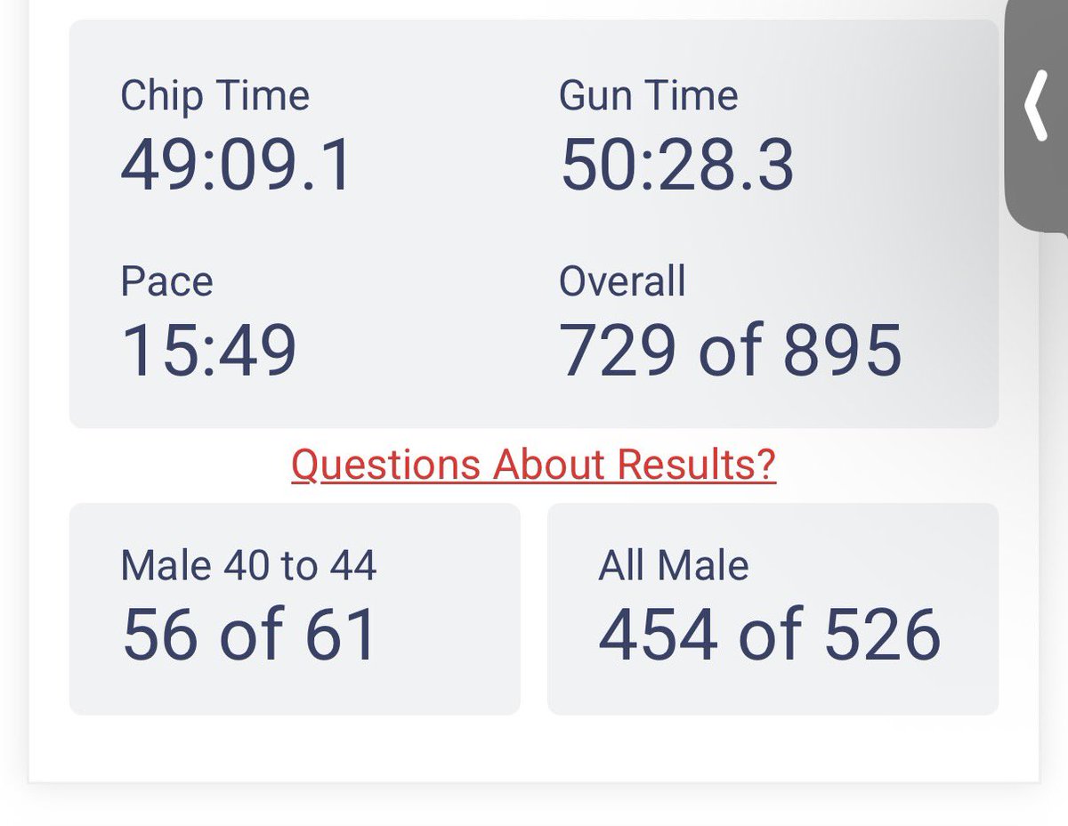 infinitegusto's tweet image. 5K complete. I hauled as much ass as I could.  #5K #notarunner