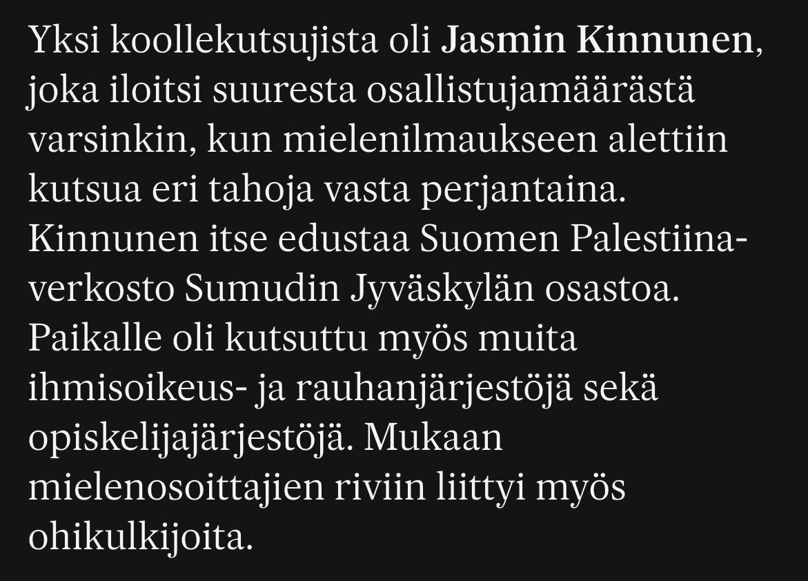 Natsit pahoja, Hamas ja islamilainen terrorismi ok. 

Rauhanjärjestöt = kommunismia.