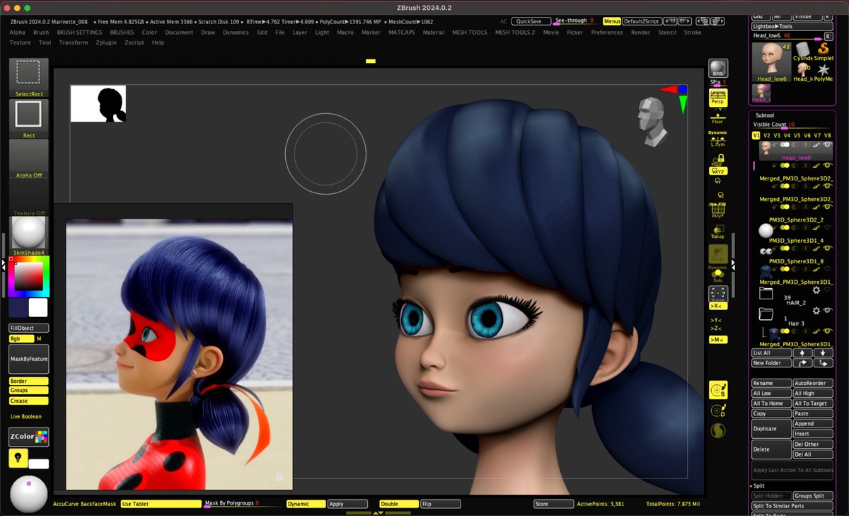 HECY_EPECb's tweet image. Marinette, WIP

I’ve been trying to nail the right shapes for a few days now, but it looks like I need to start texturing to really see the full picture…

#Lady_bug #Marinette #ZBrush